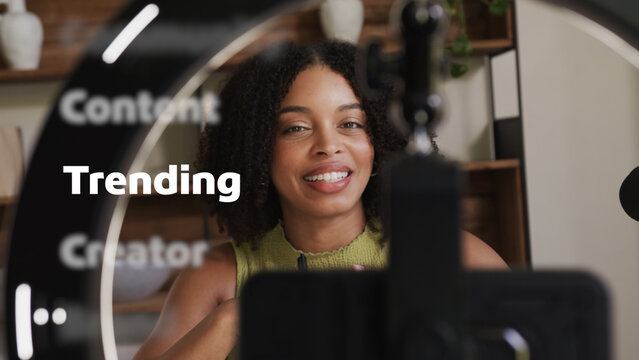 Content creator trending video template