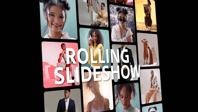 Rolling fashion slideshow template