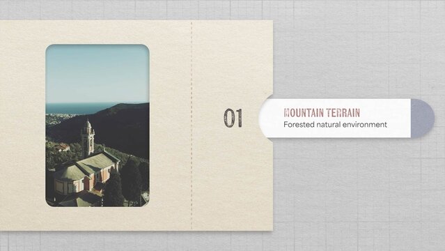Mountain terrain presentation template